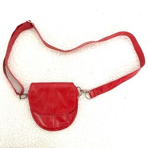 Hipzter Red Faux Patent Leather Hip/Waist Bag